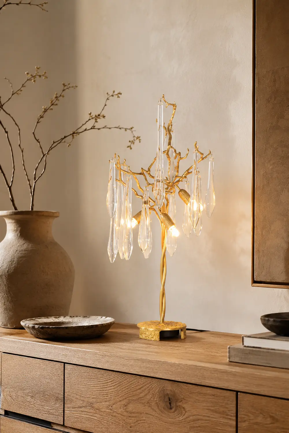 Aqua Willow Table Lamp - Lumpaz