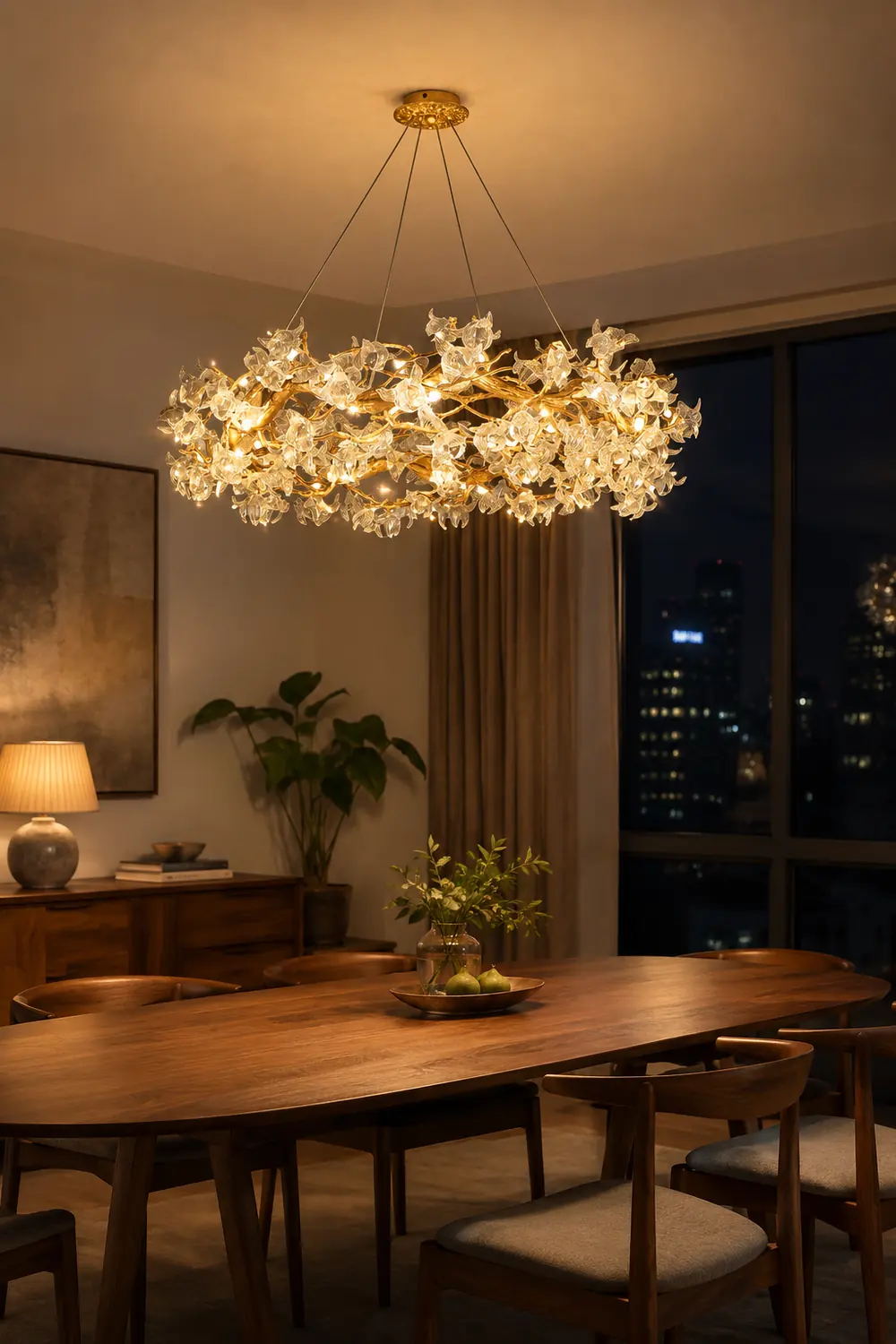 Hibiscus Flower Chandelier - Lumpaz