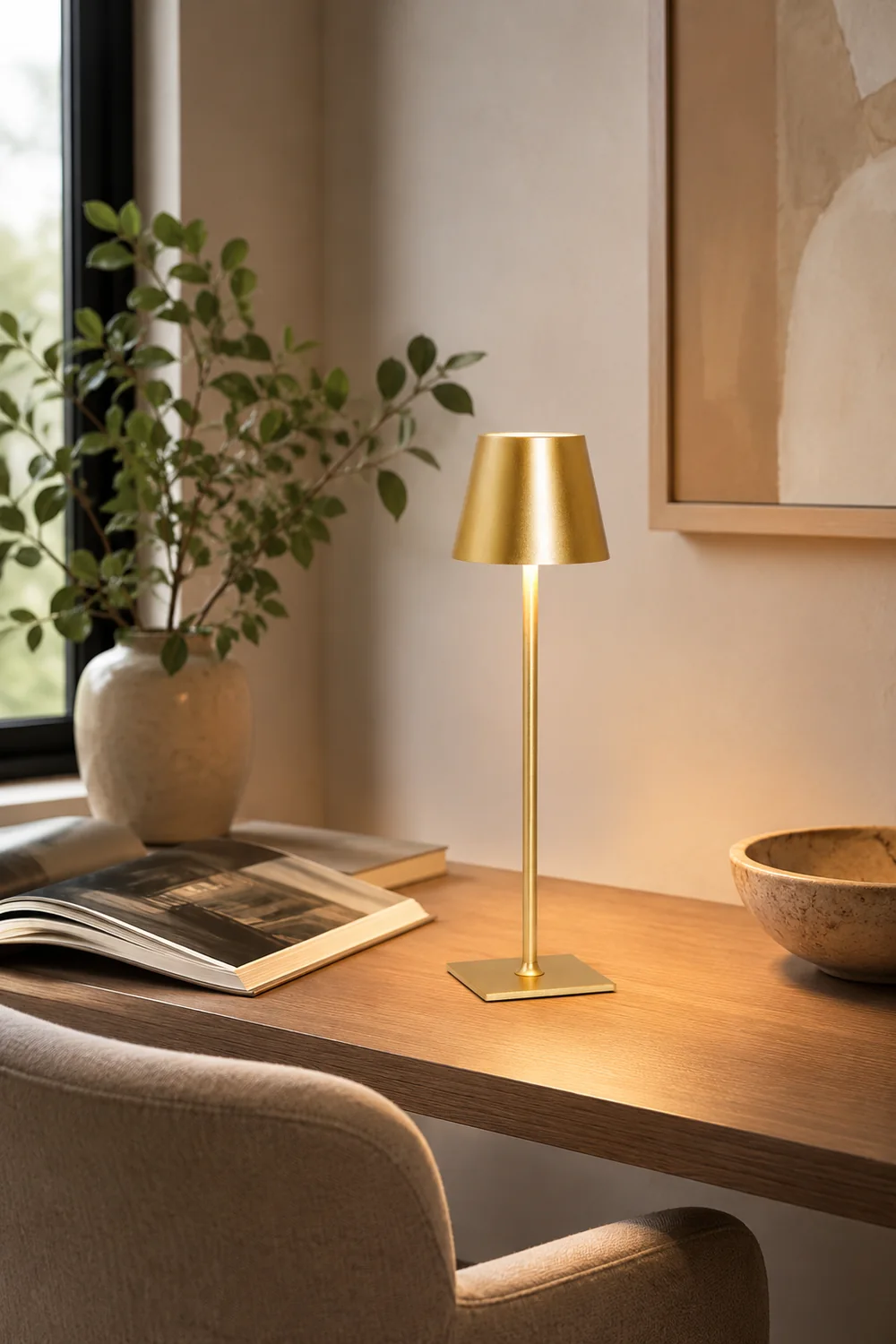 Poldina Built-in Battery Table Lamp - Lumpaz