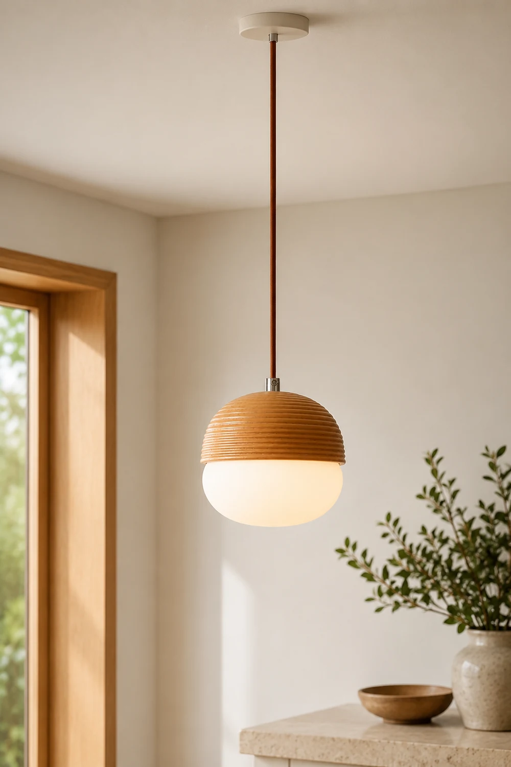 Wood Nut Pendant Lamp - Lumpaz