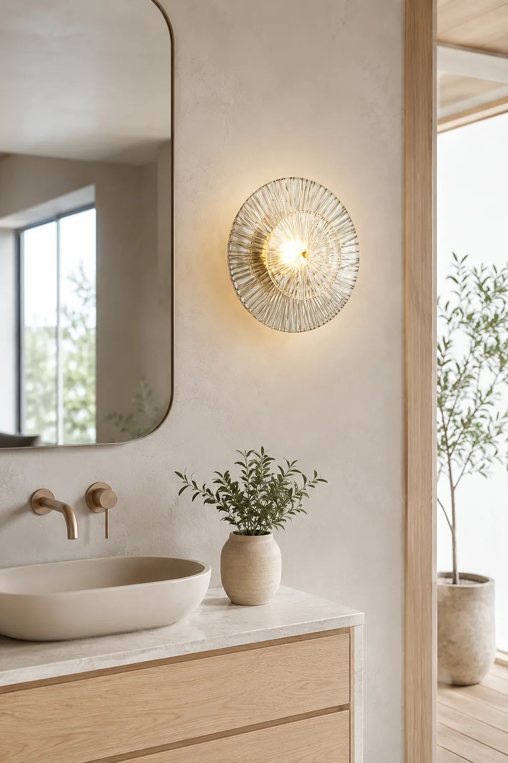 Round Crystal Wall Lamp - Lumpaz