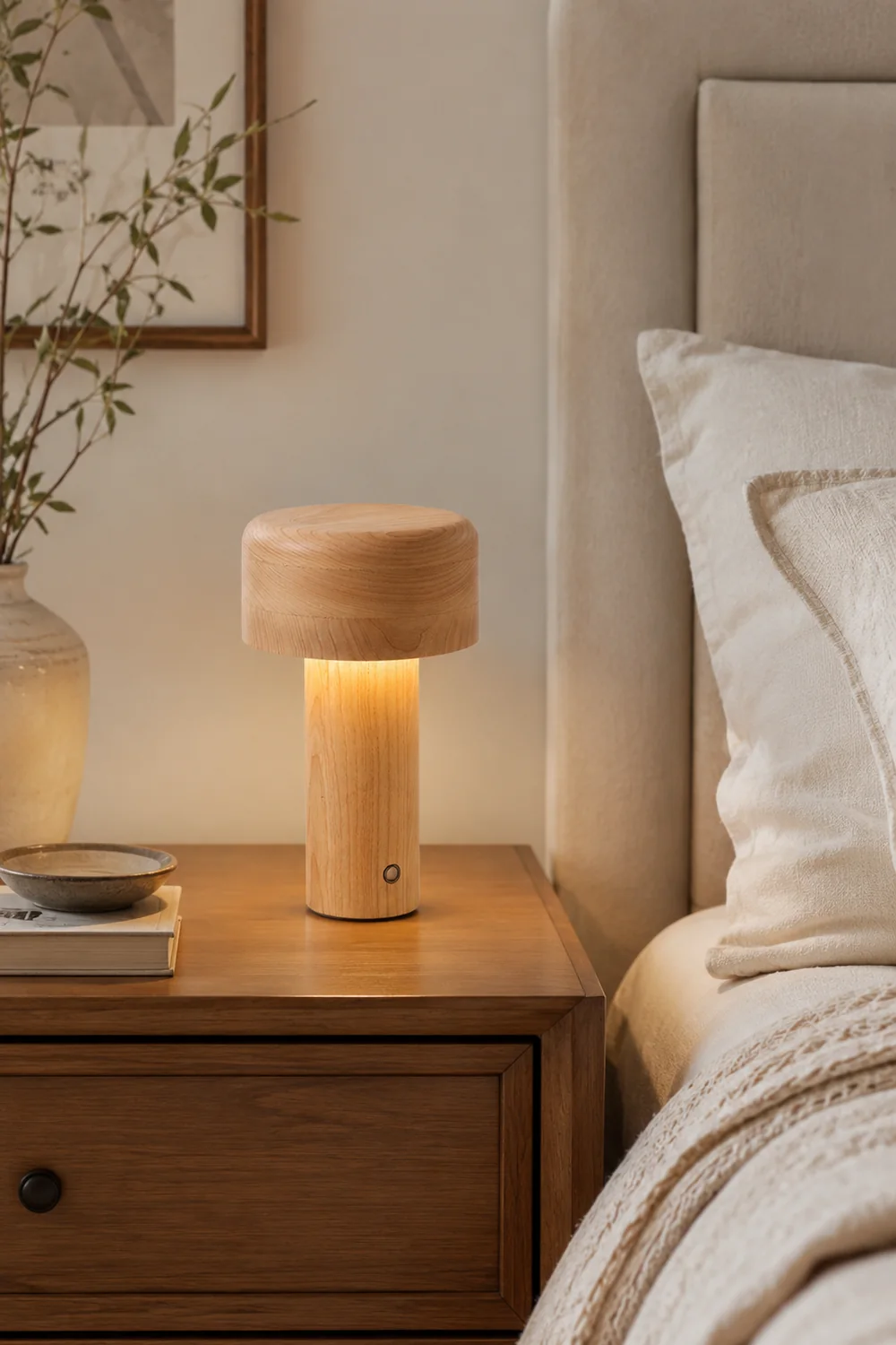 Wooden Tower Table Lamp - Lumpaz
