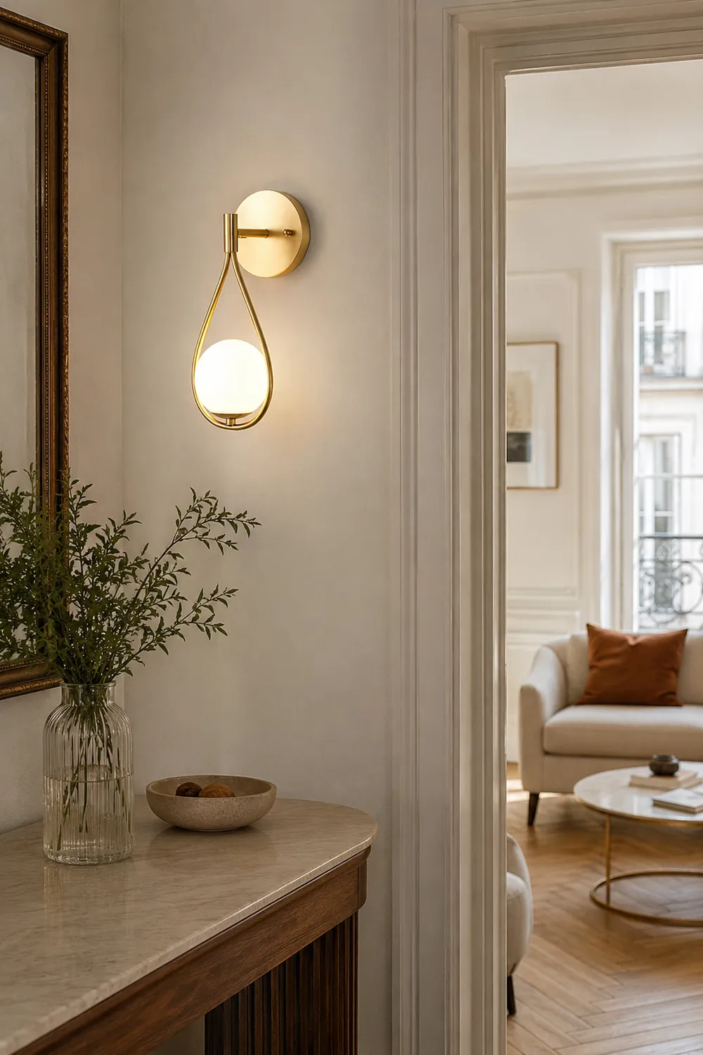 Brass Vanity Wall Lamp - Lumpaz