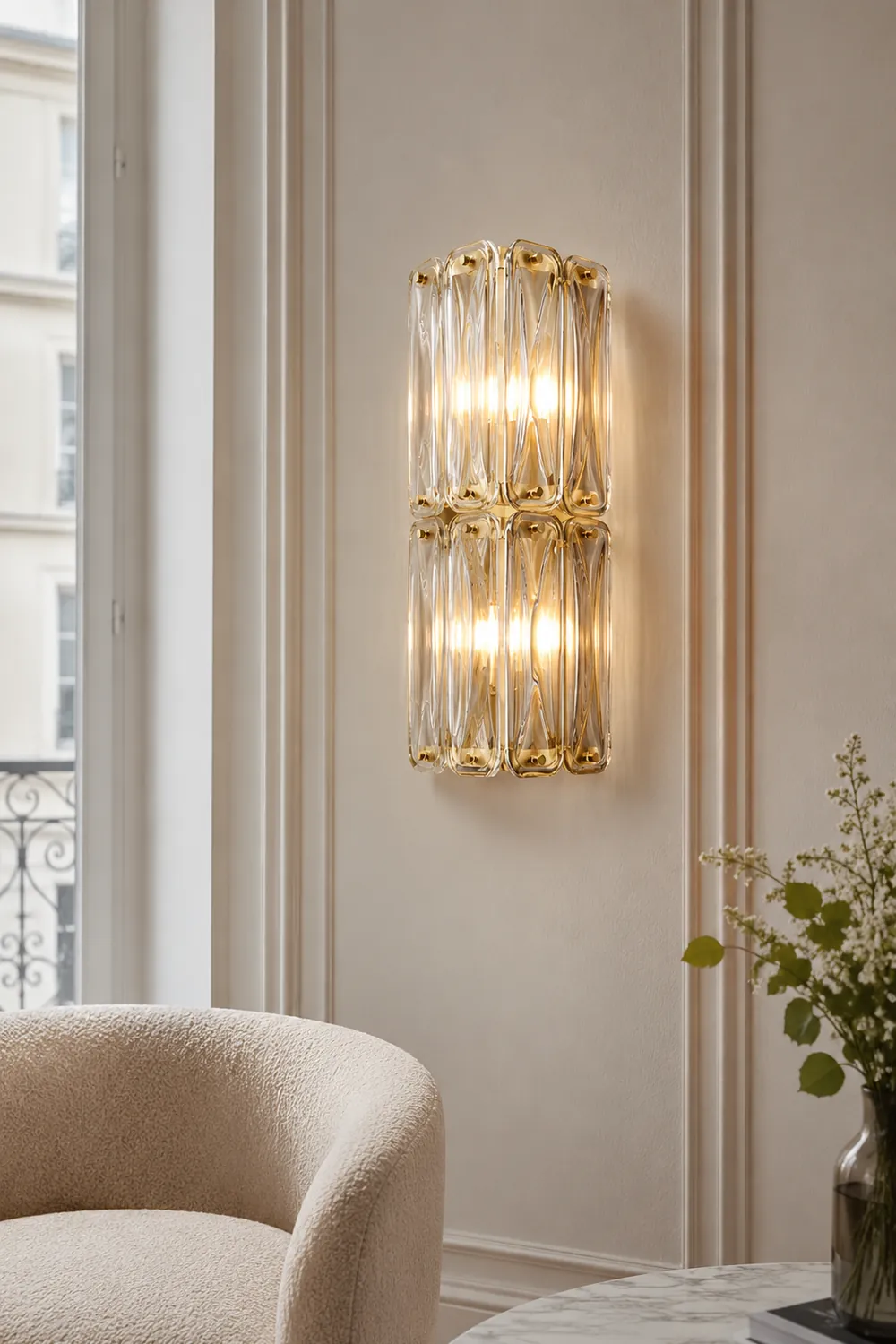 Triangular Glass Wall Light - Lumpaz