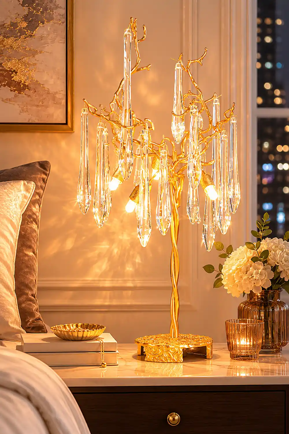 Aqua Willow Table Lamp - Lumpaz