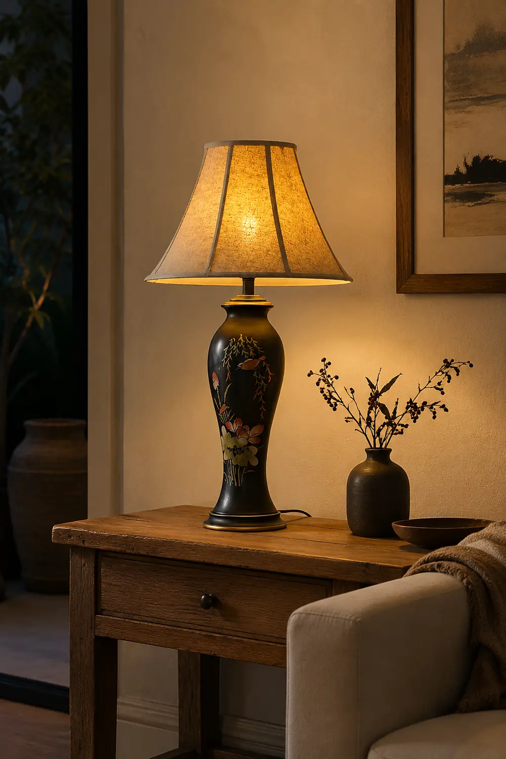 Lotus Ceramic Table Lamp - Lumpaz