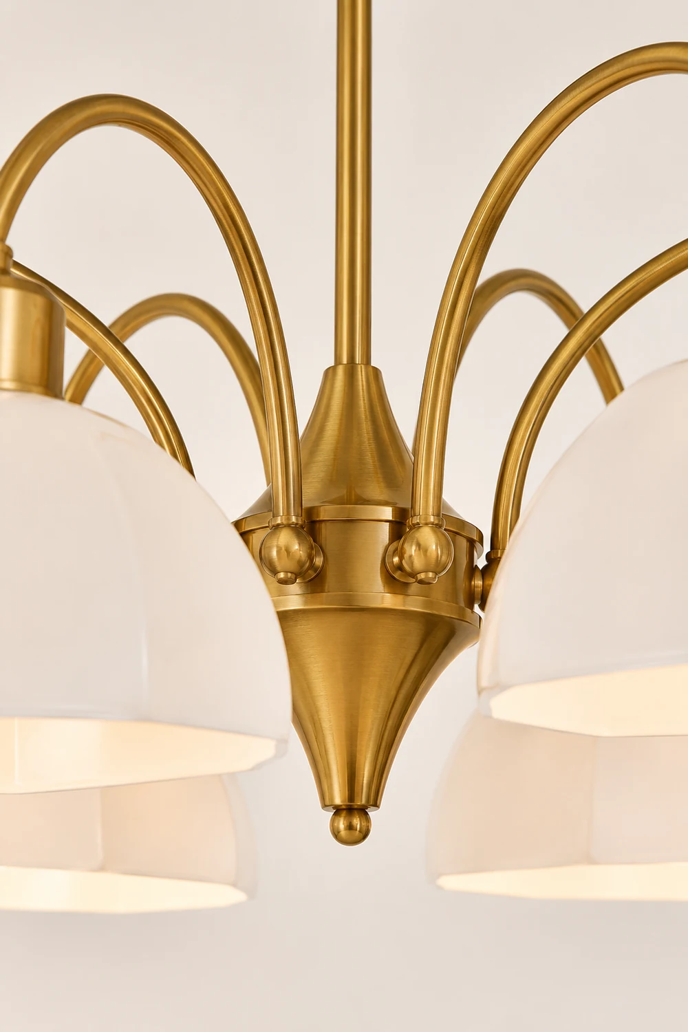 Frosted Glass Bell Chandelier - Lumpaz