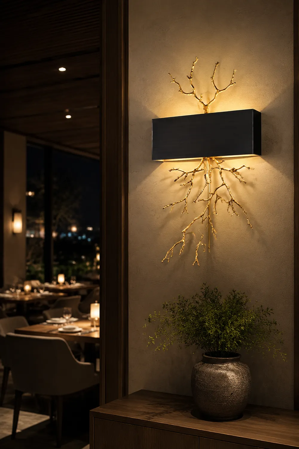 Brass Branch Wall Lamp - Lumpaz