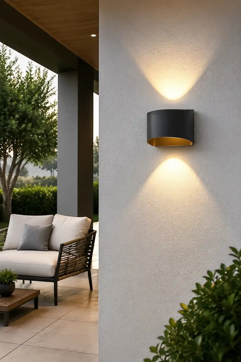 Unique Up and Down Lighting LED Waterproof Modern Exterior Wall Lights - Lumpaz