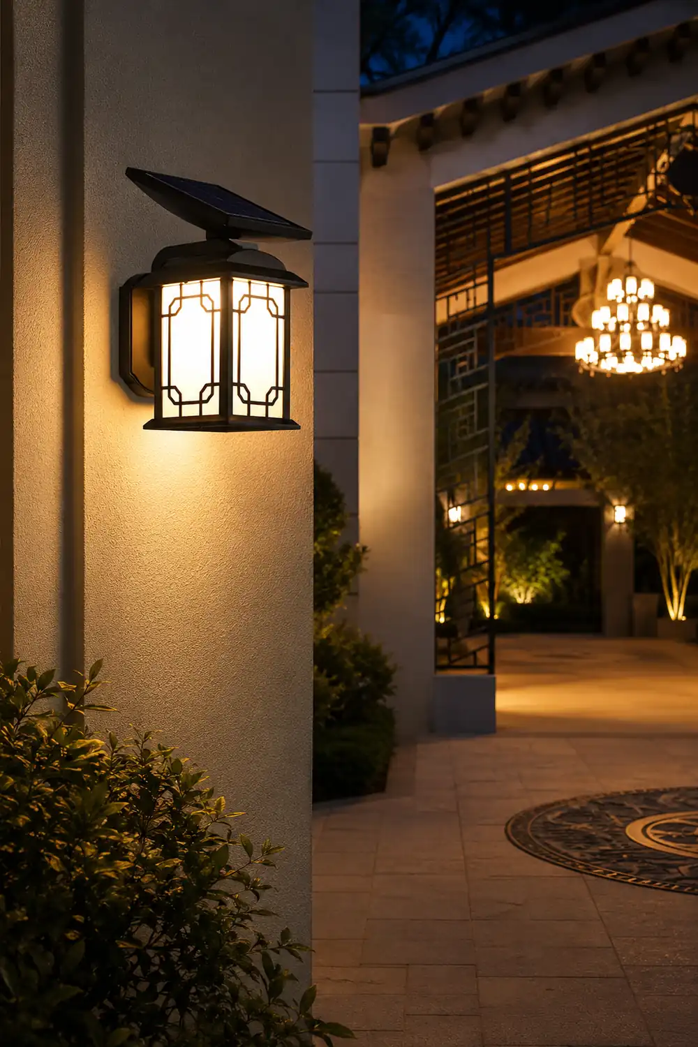 Vintage Waterproof LED Dimmable with Remote Solar Wall Lights Outdoor - Lumpaz