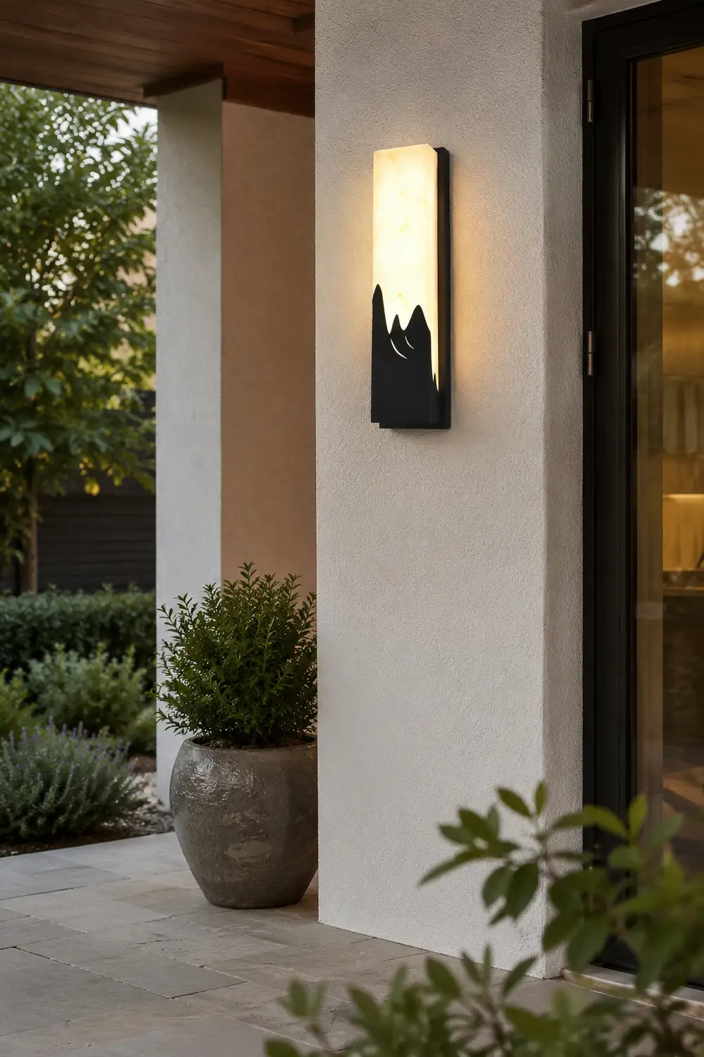 Rectangular Creative Scenery Waterproof LED Black Retro Sconces Lighting - Lumpaz