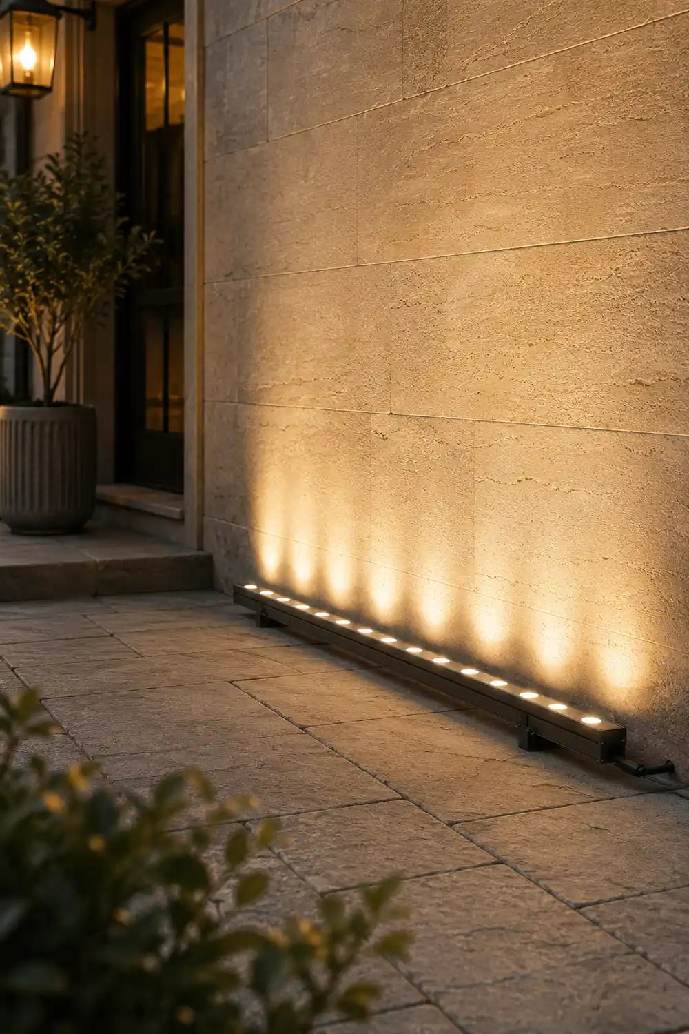 DC24V LED Waterproof Smart Outdoor Wall Washer Light with Shading Plate - Lumpaz