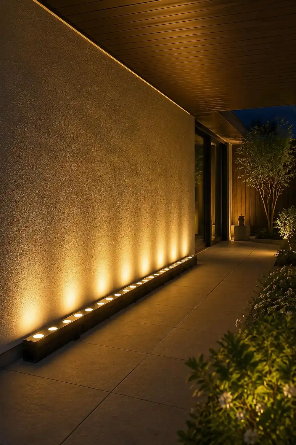 DC24V LED Waterproof Smart Outdoor Wall Washer Light with Shading Plate - Lumpaz