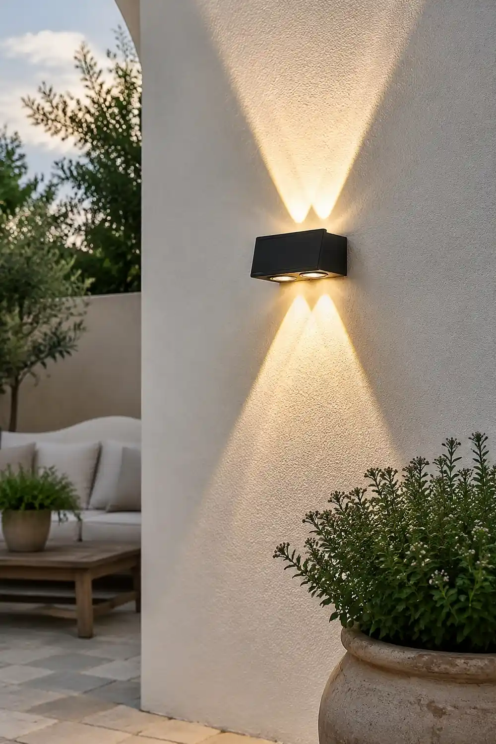 Rectangular Up and Down Light LED Waterproof Modern Wall Washer Lights - Lumpaz