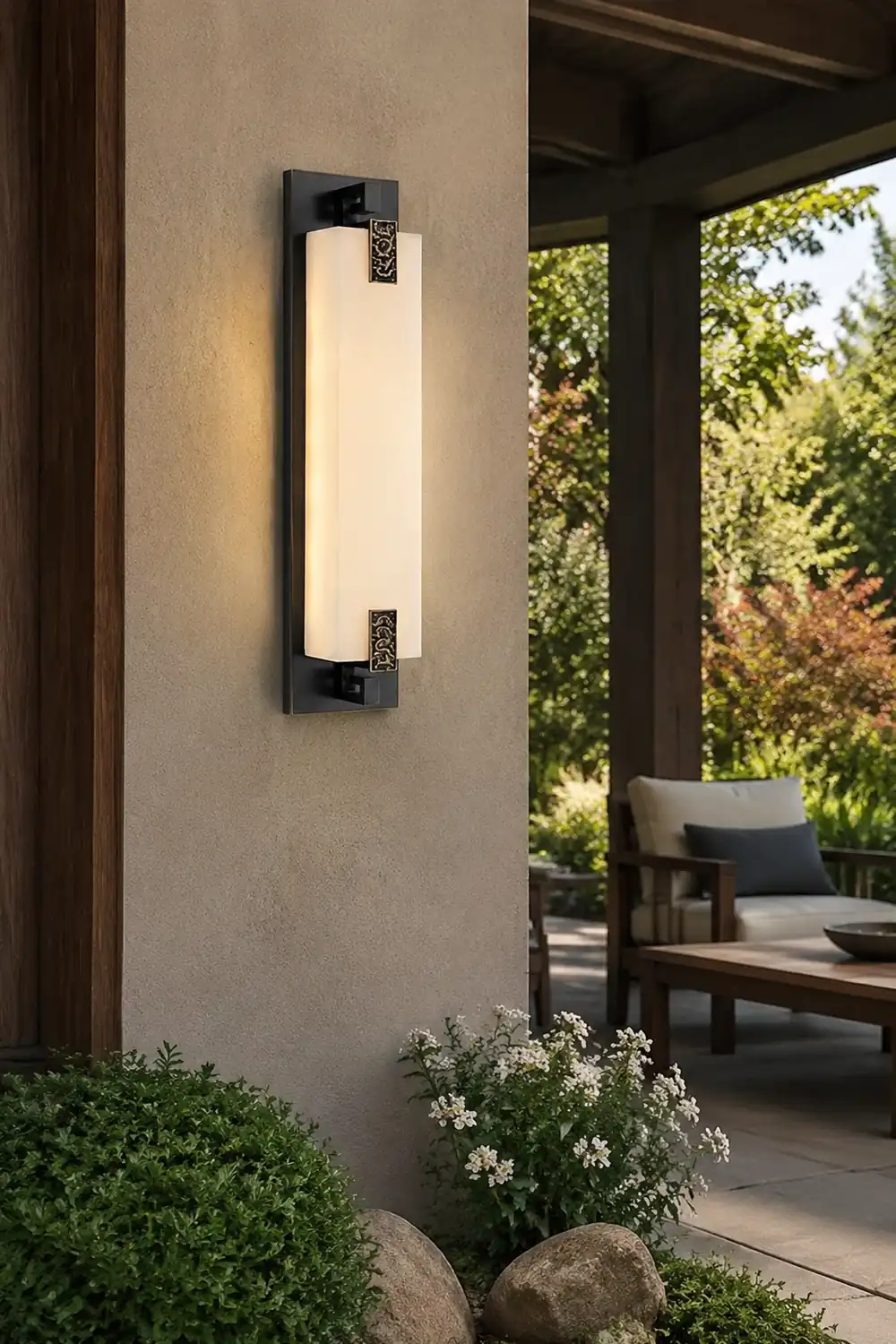 Outdoor Waterproof LED Copper Retro Exterior Wall Lights Sconces Lighting - Lumpaz