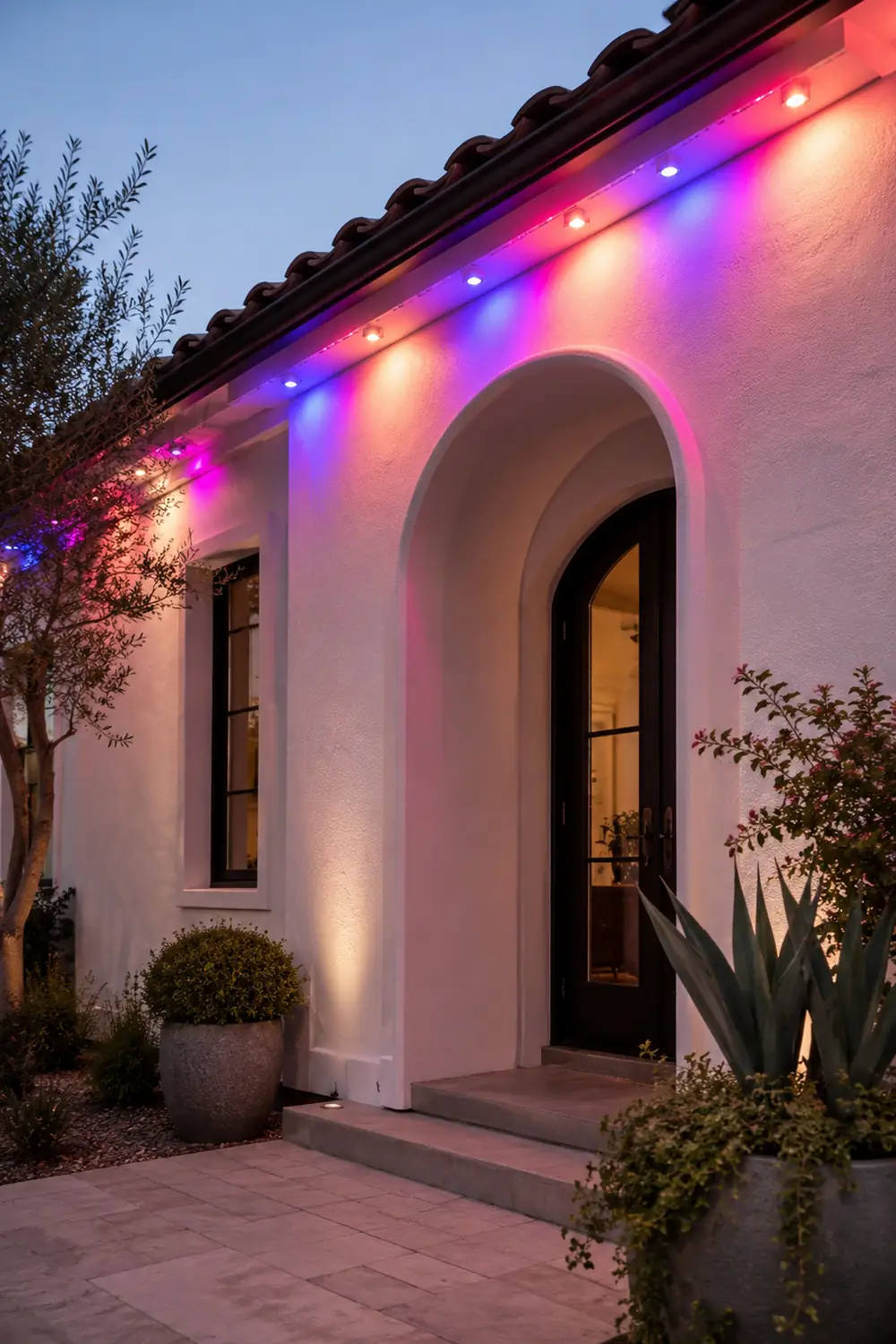 RGBW 12V Aluminum Waterproof LED Colorful Modern Outdoor Outline Light - Lumpaz