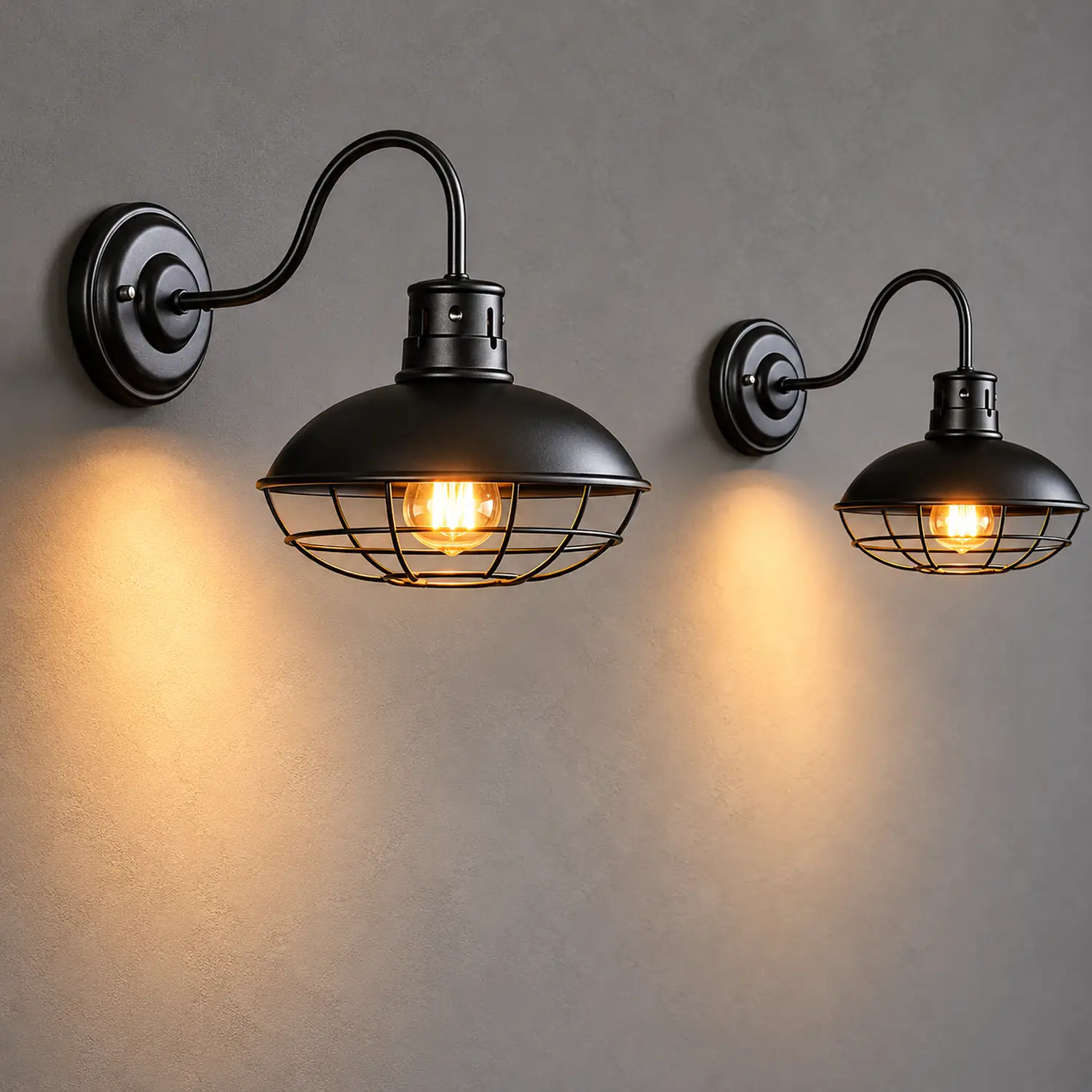 Retro Iron LED Waterproof Industrial Style Outdoor Wall Lights Wall Lamp - Lumpaz