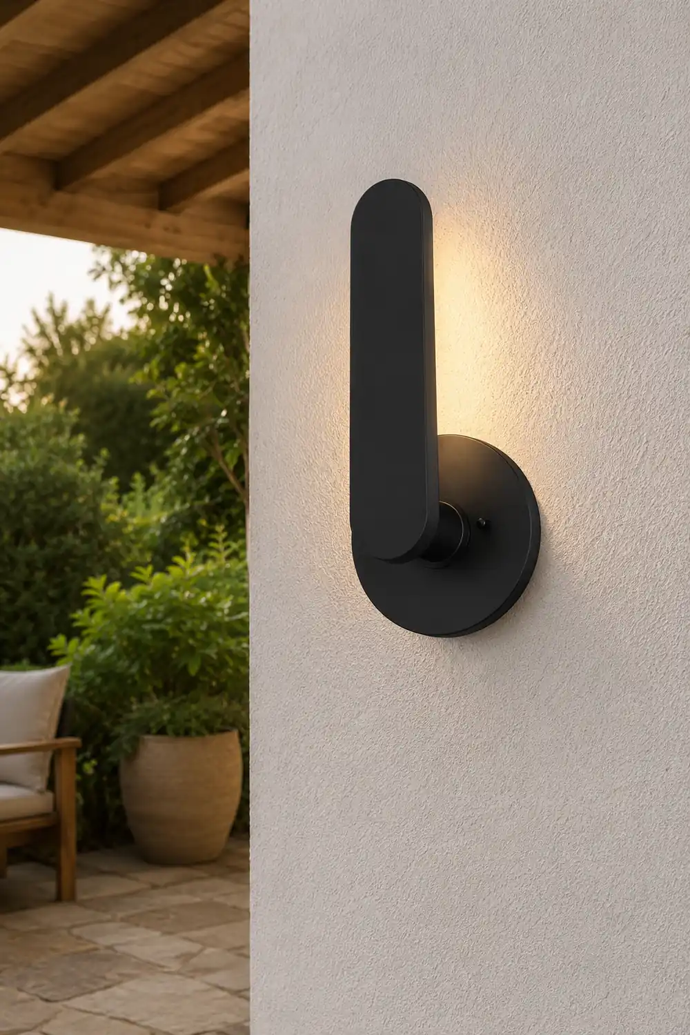 Strip Aluminum Waterproof LED 10W Black Modern Outdoor Wall Lighting - Lumpaz