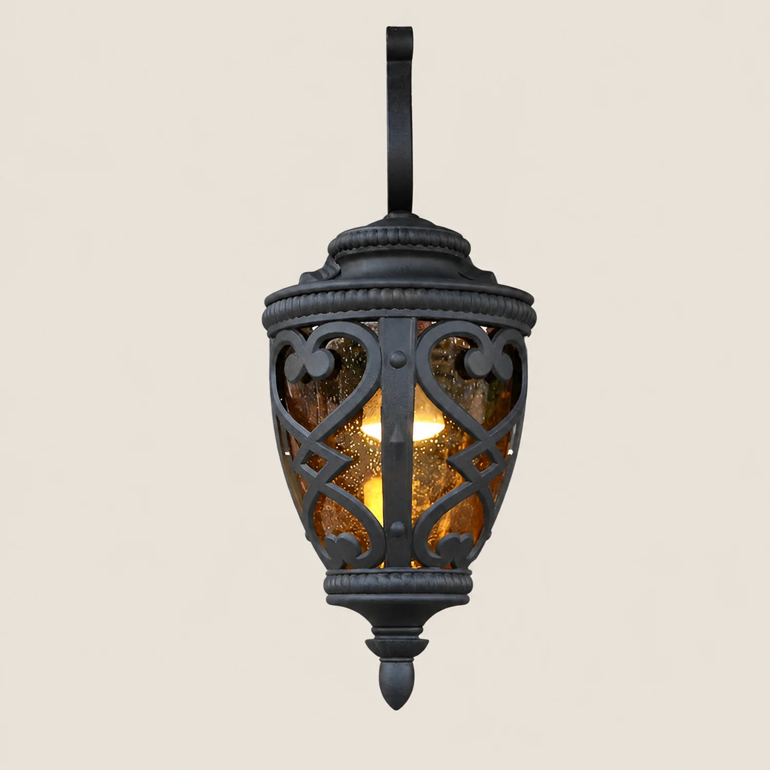 Retro Die-Casting Aluminum Waterproof American Outdoor Wall Light Fixture - Lumpaz