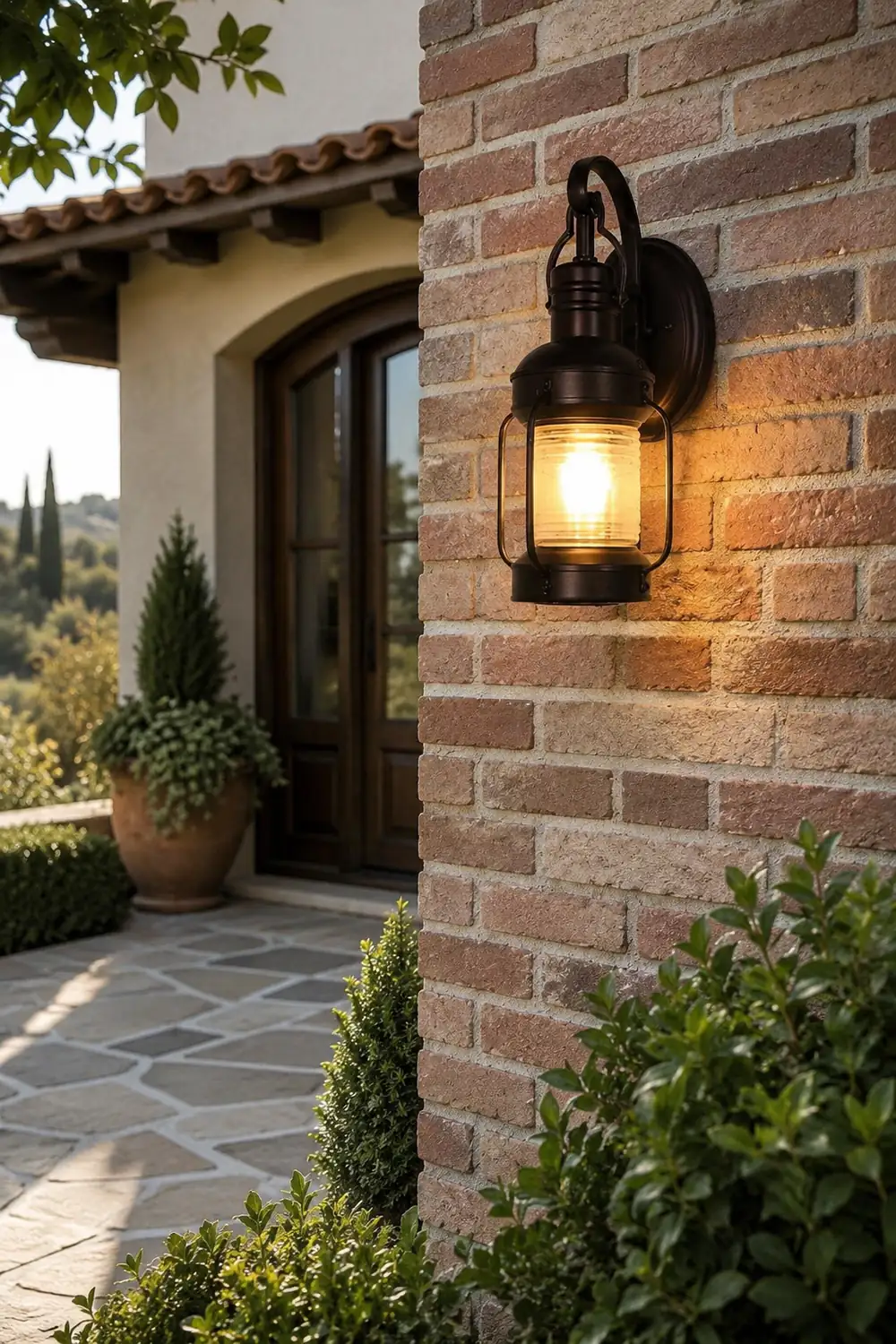 Antique Lantern Aluminum Waterproof LED Outdoor Wall Lamp Lawn Lights - Lumpaz