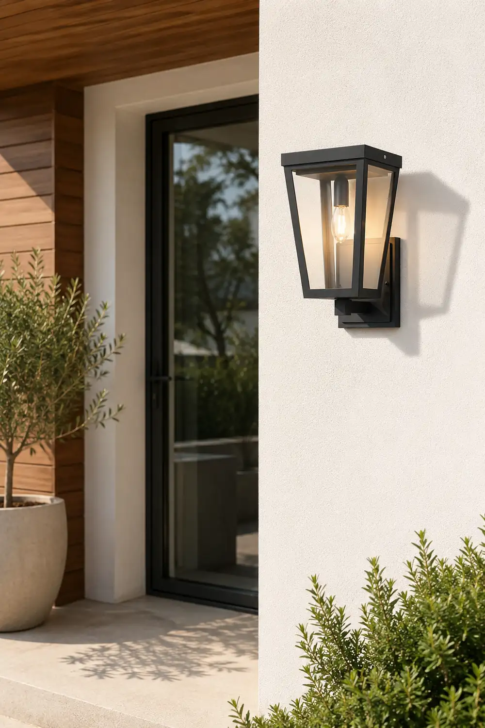 Square Smart Light Control Waterproof LED Solar Outdoor Wall Lights - Lumpaz