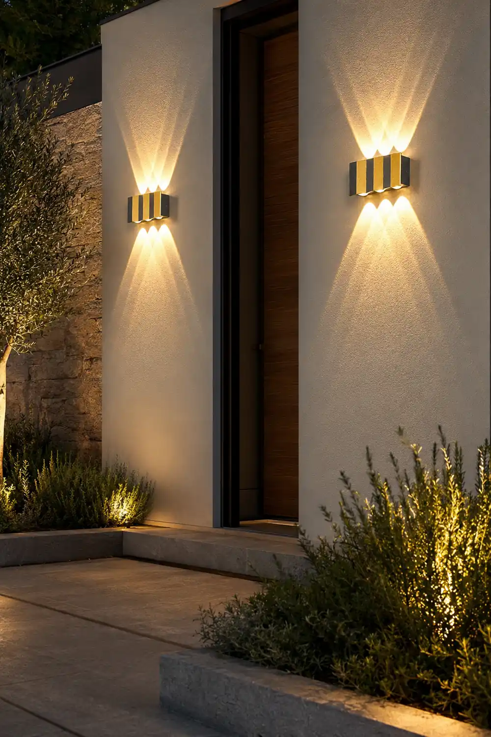 Wavy Creative Up and Down Light LED Waterproof Modern Wall Lights Fixture - Lumpaz