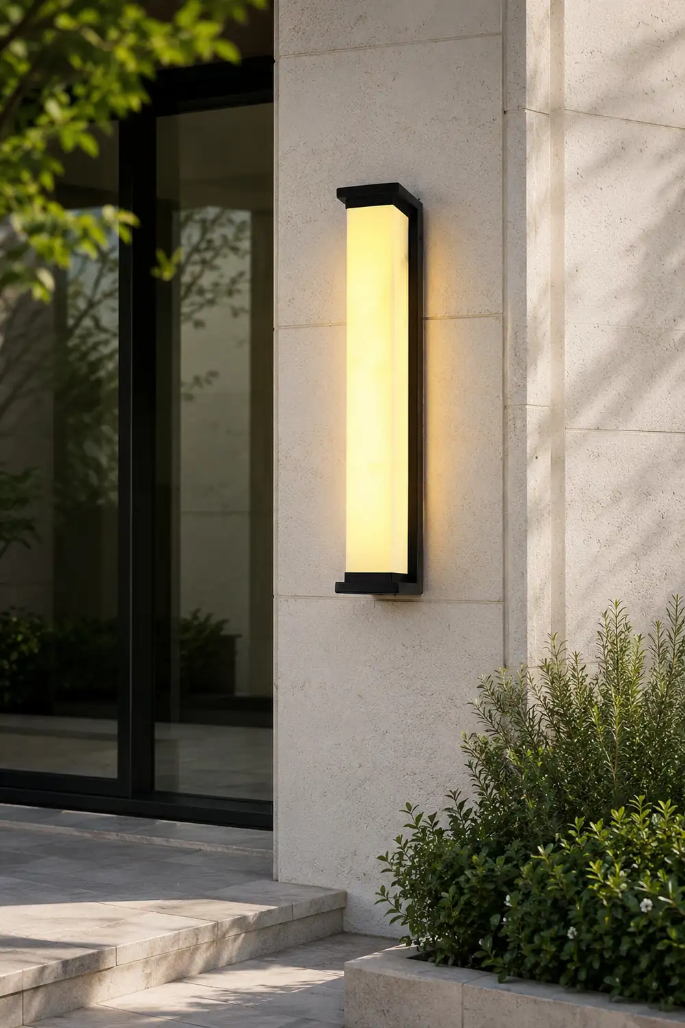 Strip Minimalist Waterproof Stainless Steel Modern Outdoor Wall Lights - Lumpaz