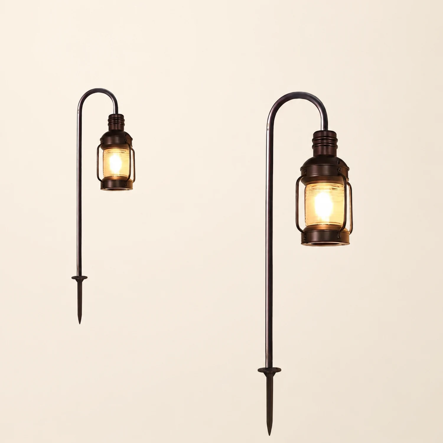 Antique Lantern Aluminum Waterproof LED Outdoor Wall Lamp Lawn Lights - Lumpaz