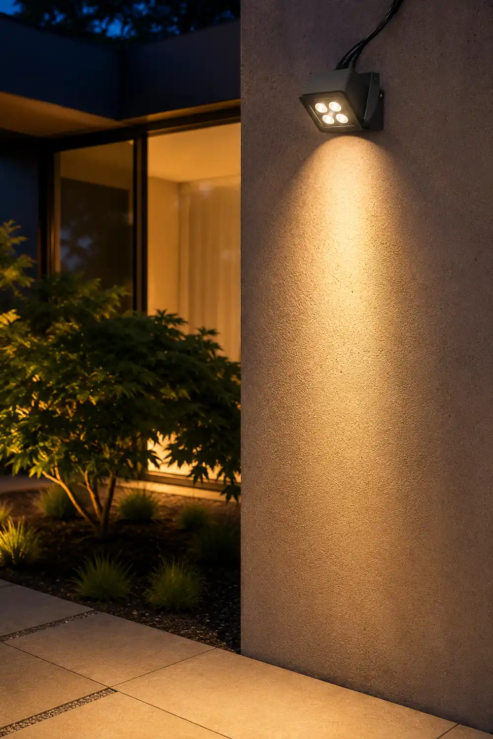 Adjustable Square Waterproof Colorful Spotlight Outdoor Wall Lights - Lumpaz