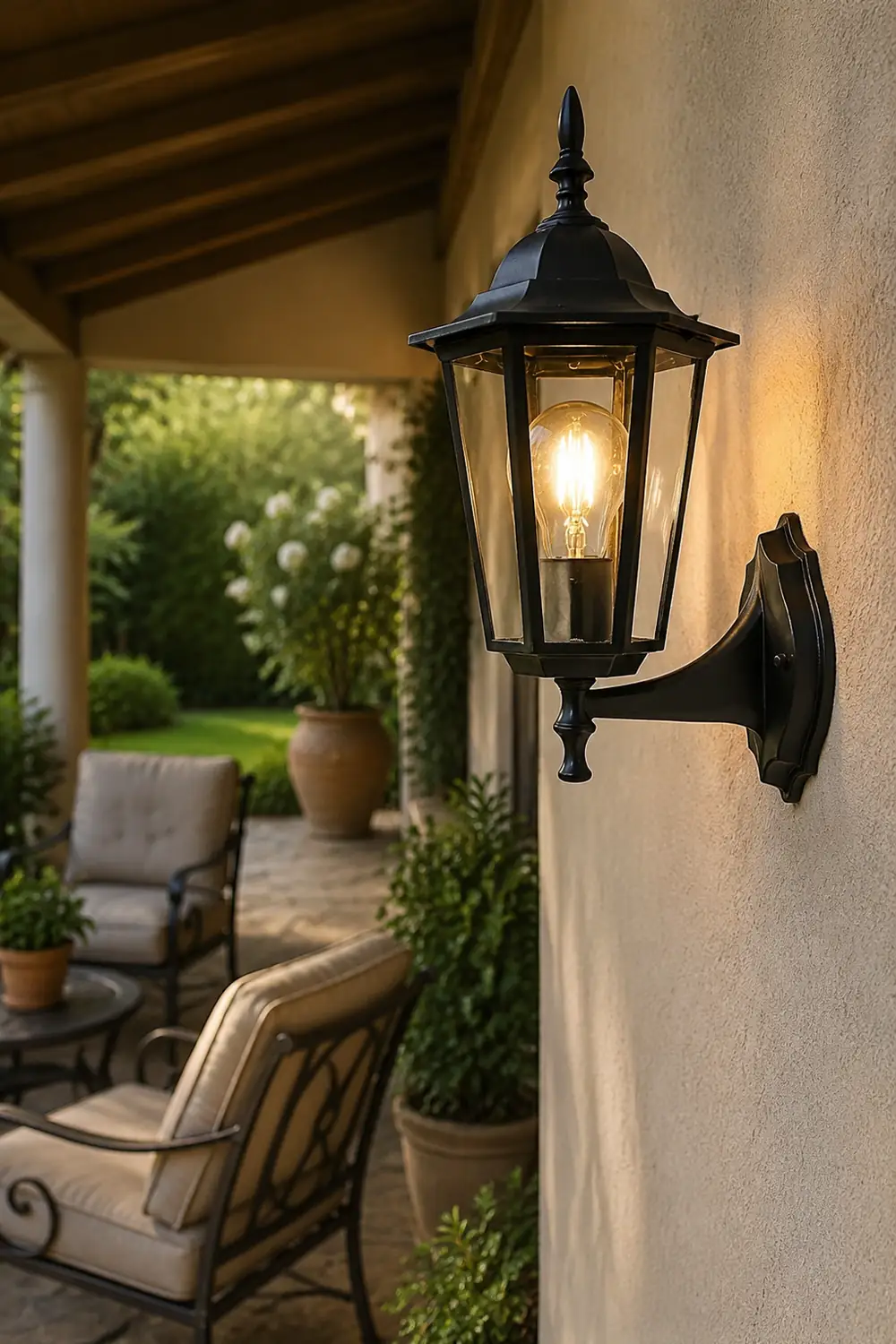 Retro Hexagonal Waterproof European Style Outdoor Wall Lights Wall Lamp - Lumpaz