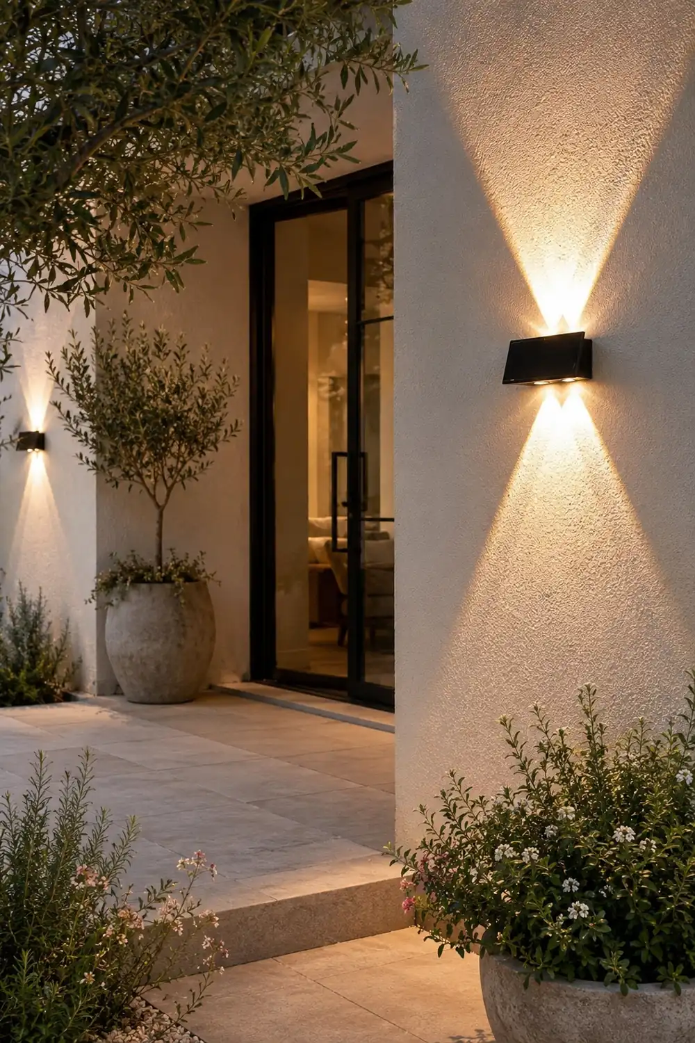 Rectangular Up and Down Light LED Waterproof Modern Wall Washer Lights - Lumpaz