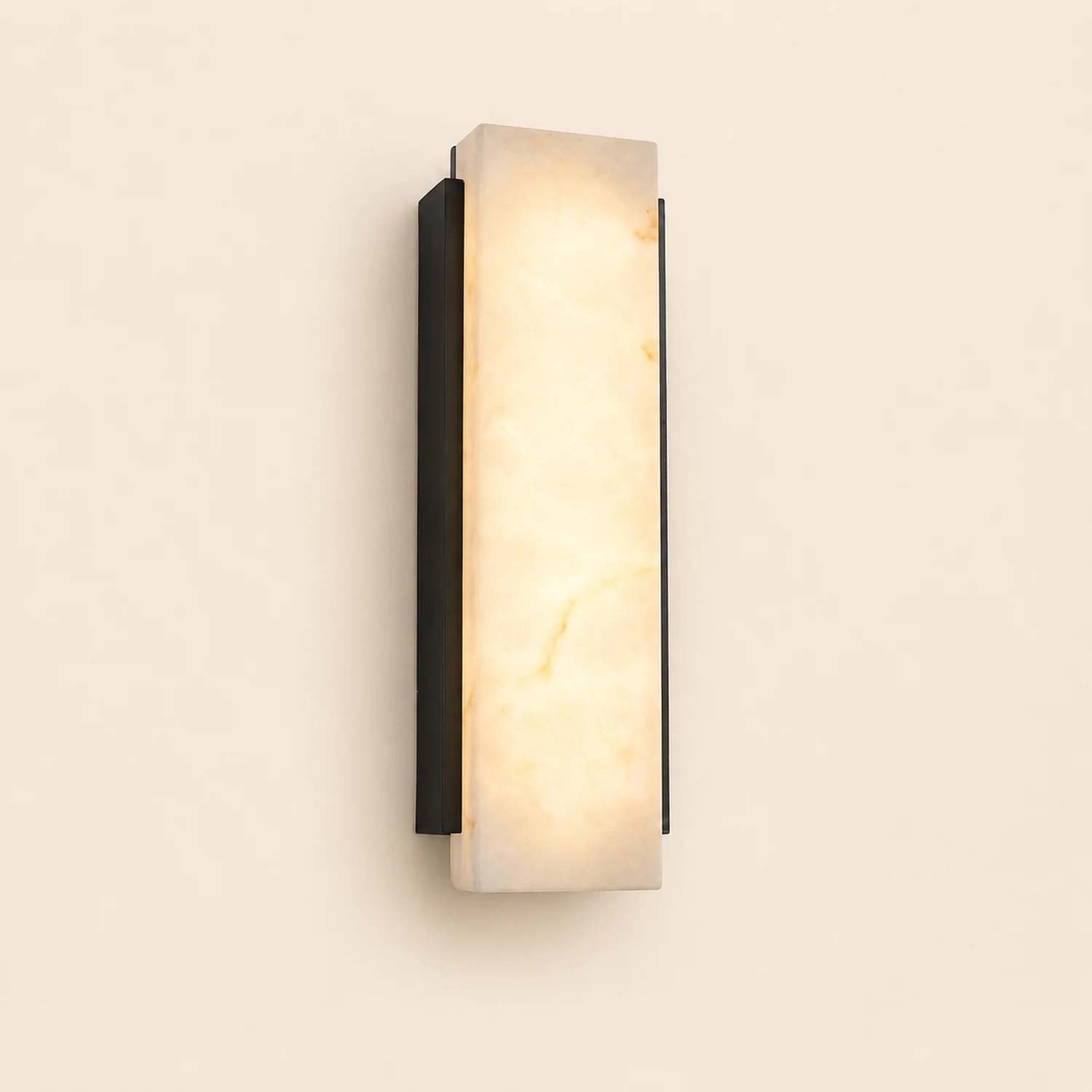 Rectangular Metal LED Waterproof Black Modern Outdoor Wall Lights - Lumpaz