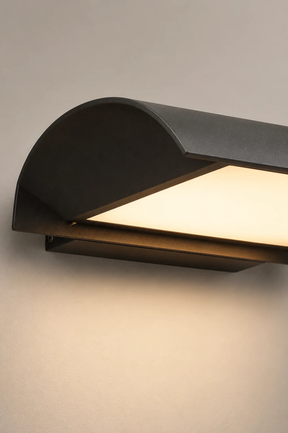 Curved Outdoor Waterproof LED Black Modern Minimalist Wall Lamp Exterior Lighting - Lumpaz