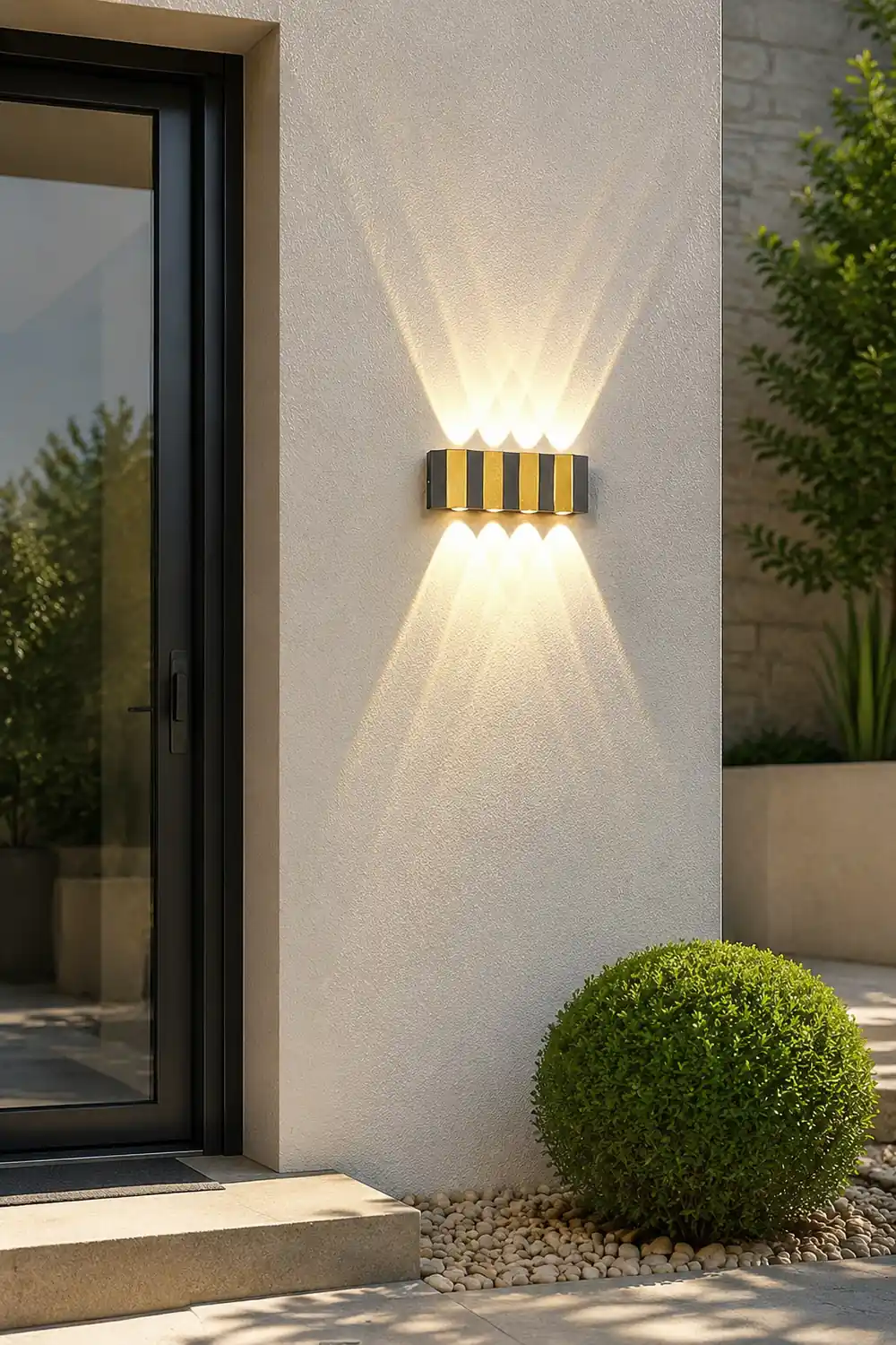 Wavy Creative Up and Down Light LED Waterproof Modern Wall Lights Fixture - Lumpaz