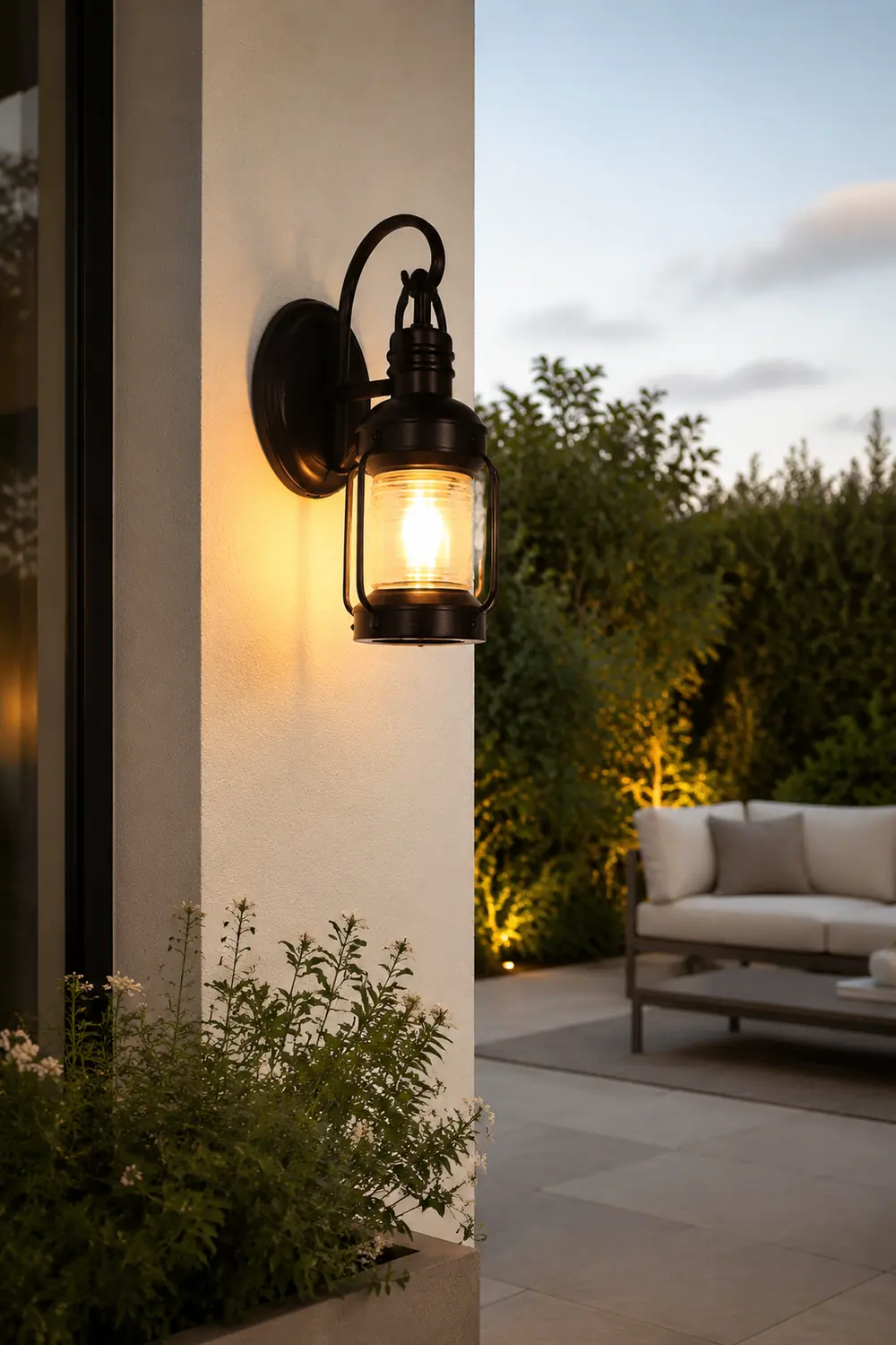 Antique Lantern Aluminum Waterproof LED Outdoor Wall Lamp Lawn Lights - Lumpaz