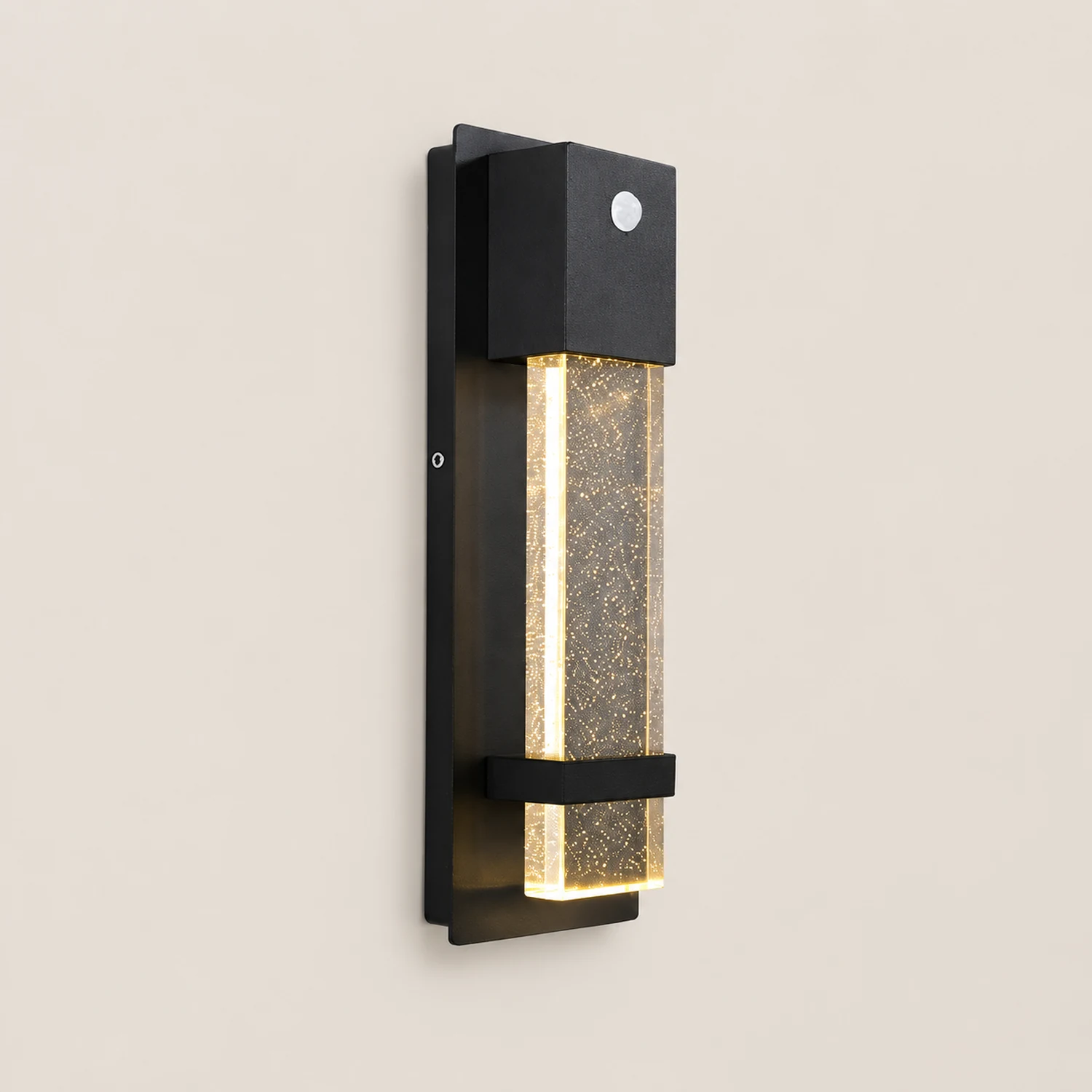 Minimalist Crystal Bubble Glass Waterproof LED Motion Sensor Wall Lamp - Lumpaz
