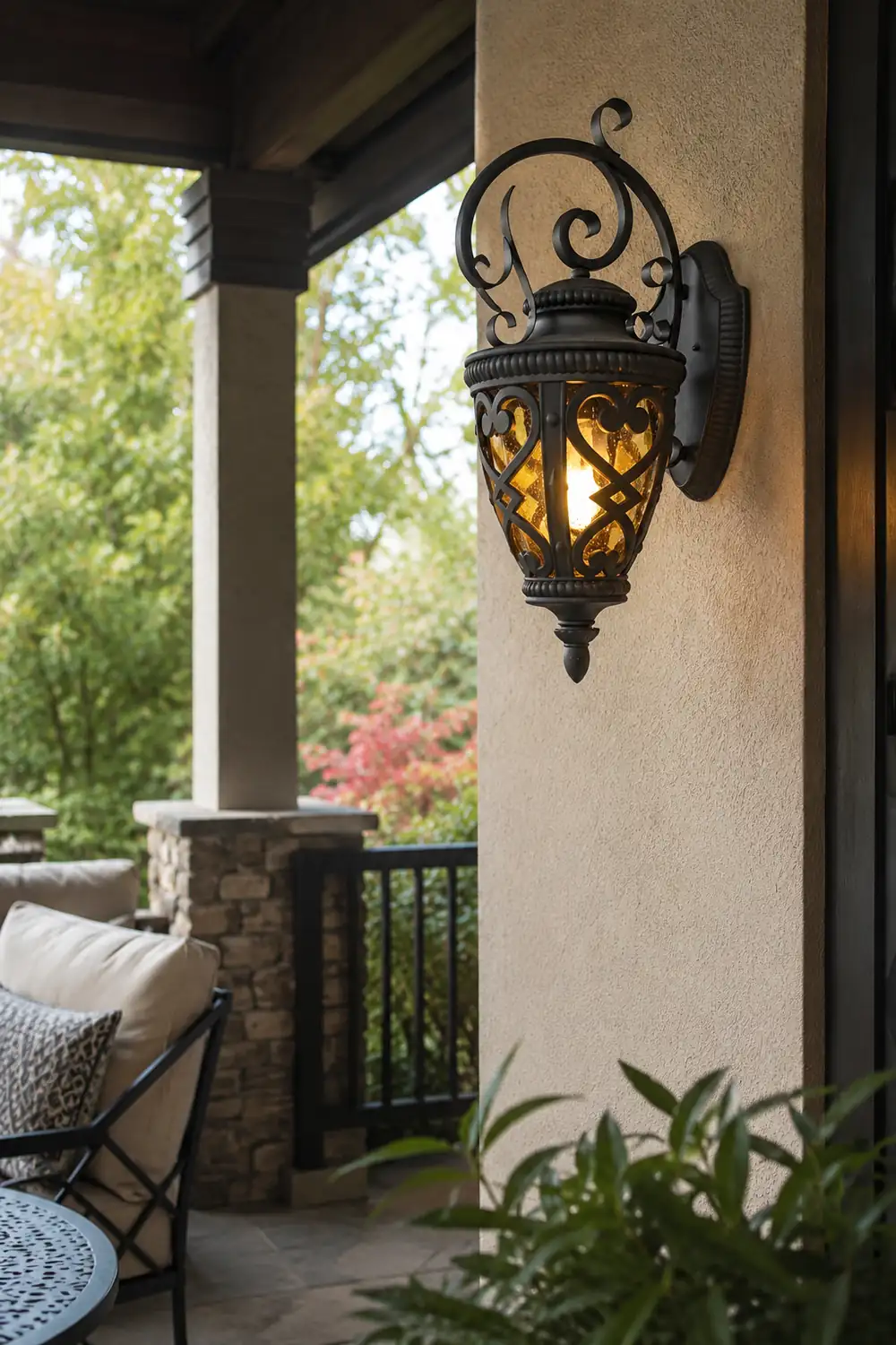 Retro Die-Casting Aluminum Waterproof American Outdoor Wall Light Fixture - Lumpaz