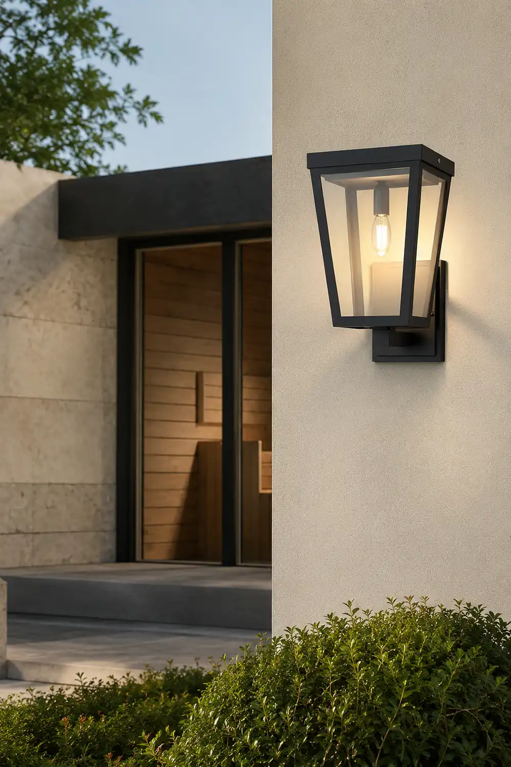 Square Smart Light Control Waterproof LED Solar Outdoor Wall Lights - Lumpaz