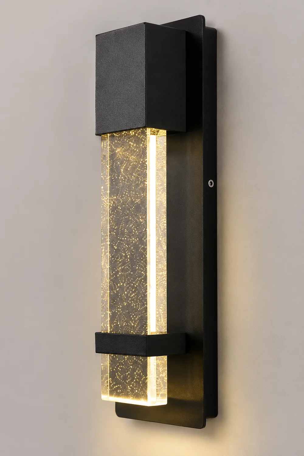 Minimalist Crystal Bubble Glass Waterproof LED Motion Sensor Wall Lamp - Lumpaz