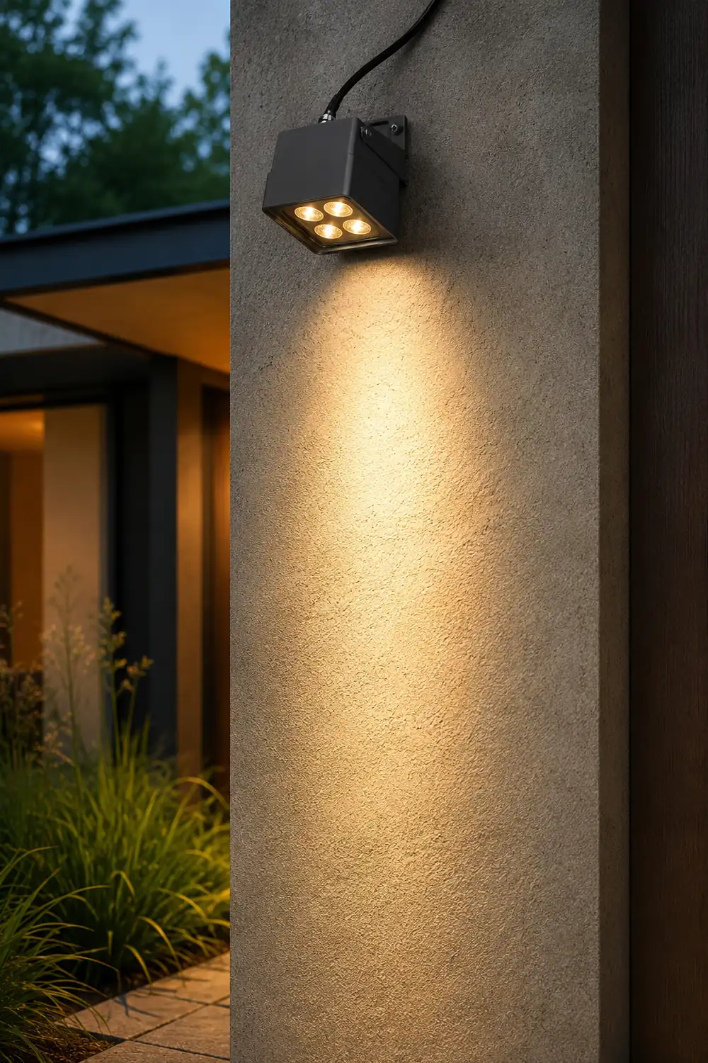 Adjustable Square Waterproof Colorful Spotlight Outdoor Wall Lights - Lumpaz