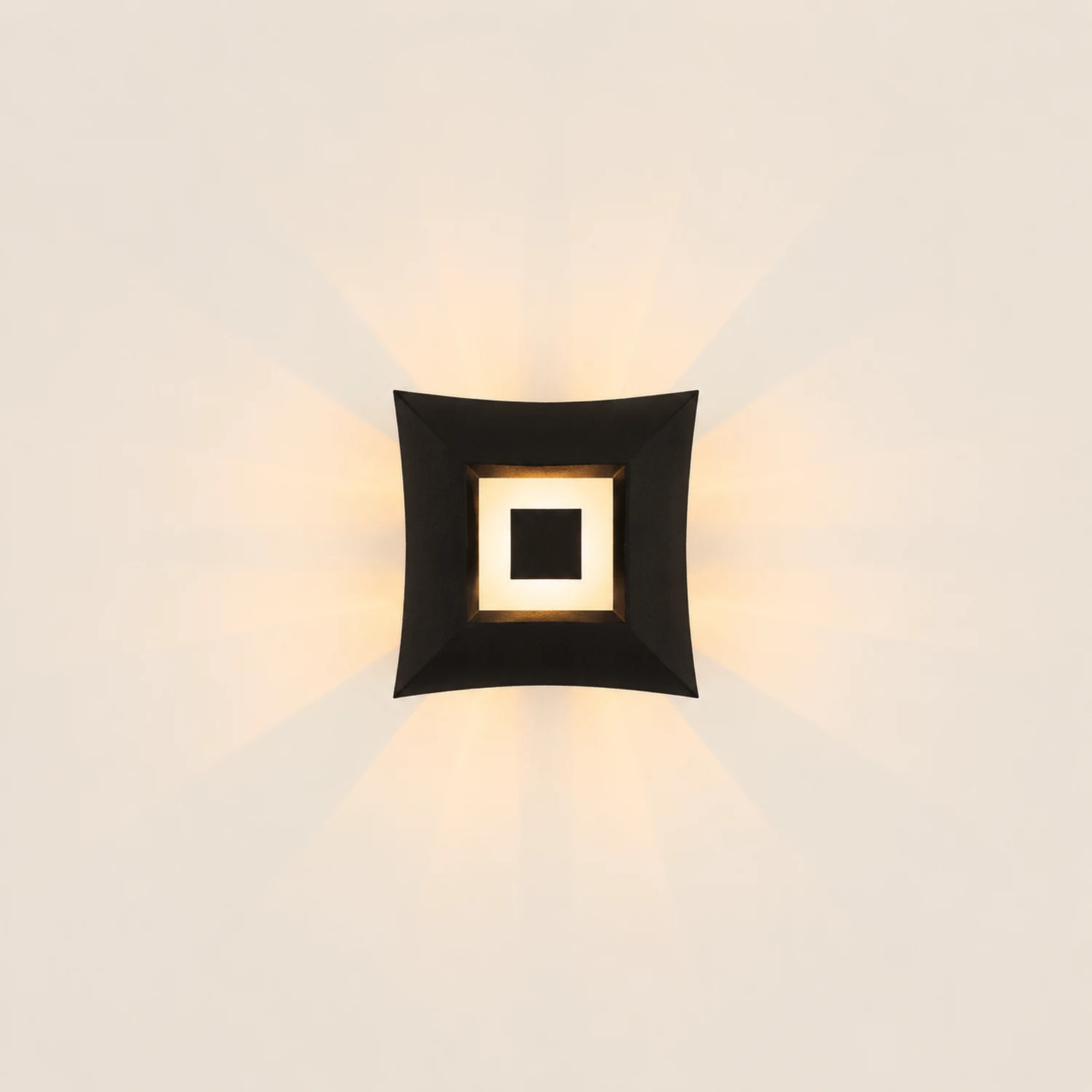 Unique Star Up and Down Lighting LED Waterproof Black Modern Wall Lamp - Lumpaz