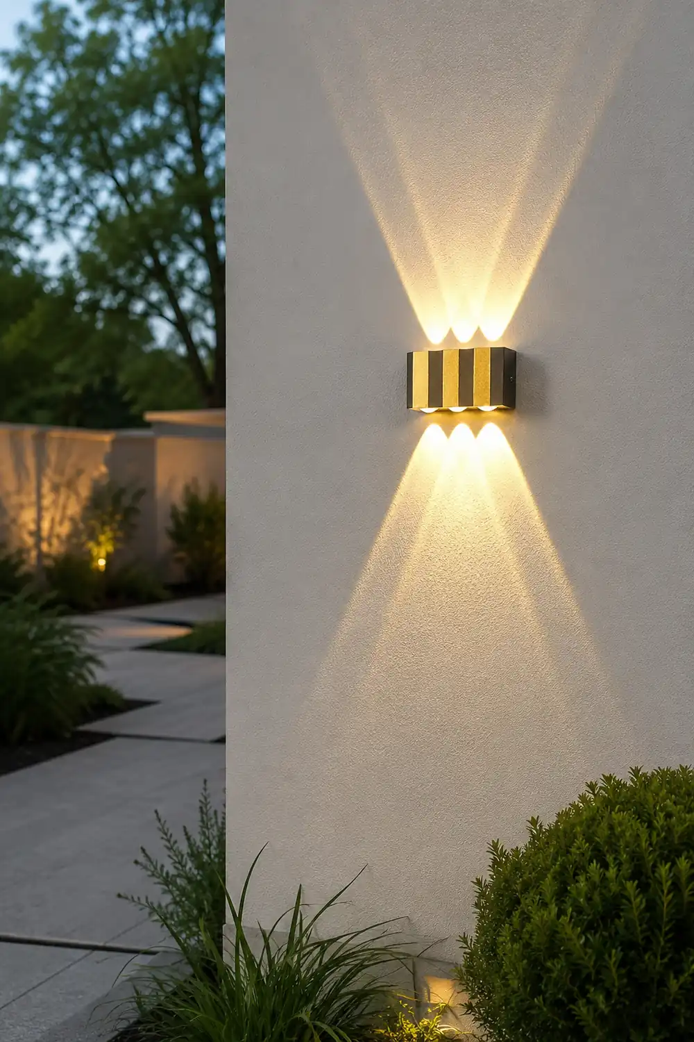 Wavy Creative Up and Down Light LED Waterproof Modern Wall Lights Fixture - Lumpaz