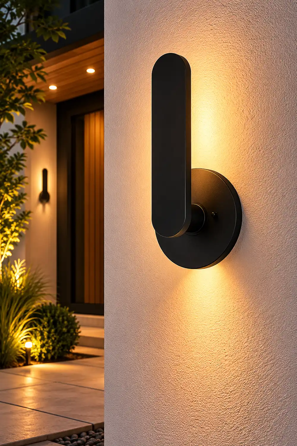 Strip Aluminum Waterproof LED 10W Black Modern Outdoor Wall Lighting - Lumpaz