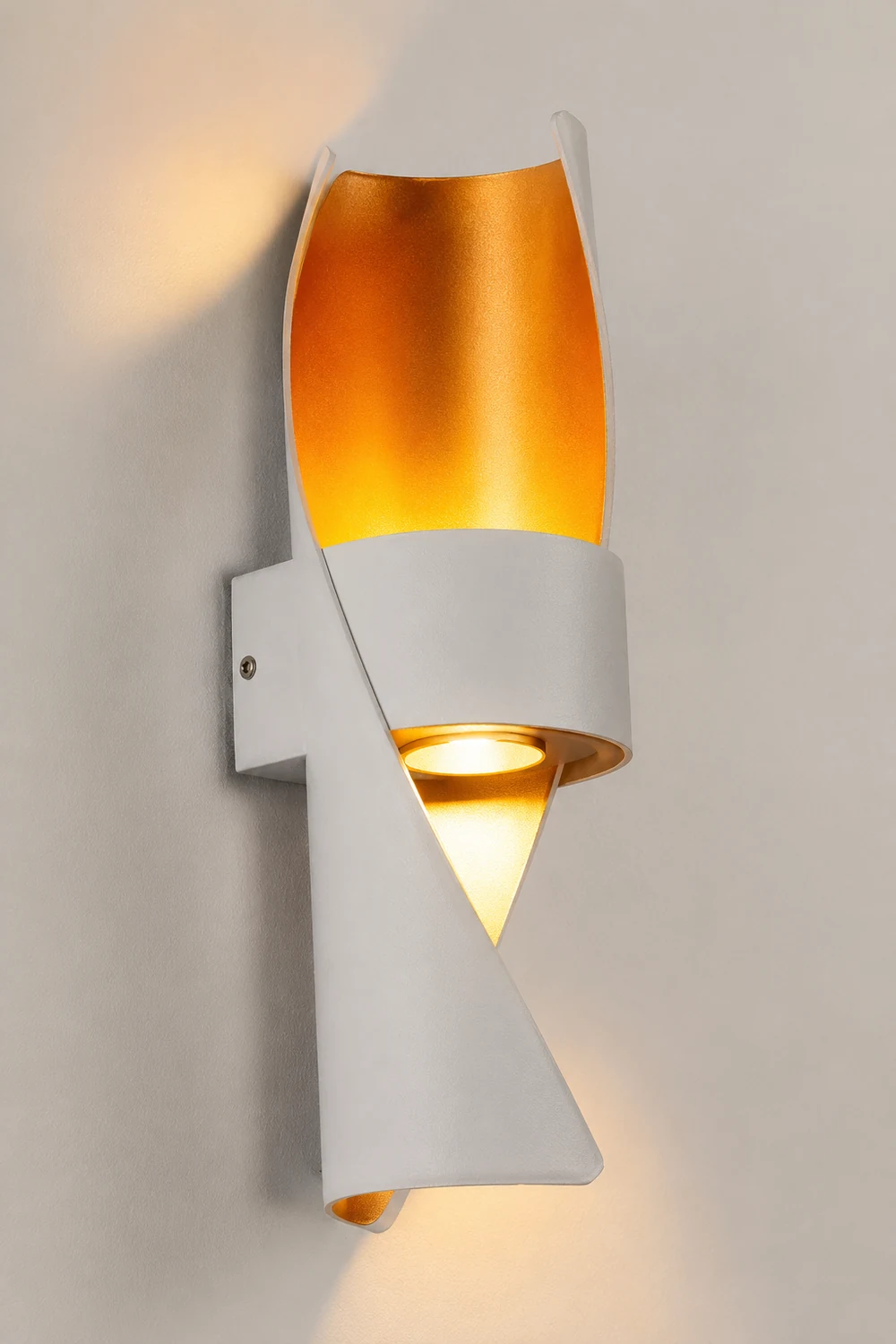 Circular Waterproof Up and Down Lighting COB Modern Outdoor Wall Lights - Lumpaz