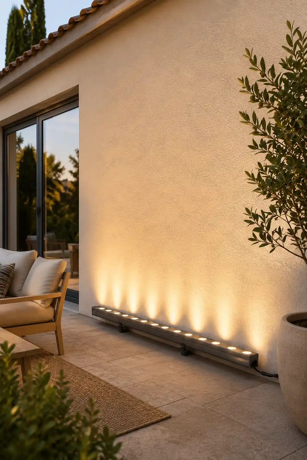 DC24V LED Waterproof Smart Outdoor Wall Washer Light with Shading Plate - Lumpaz