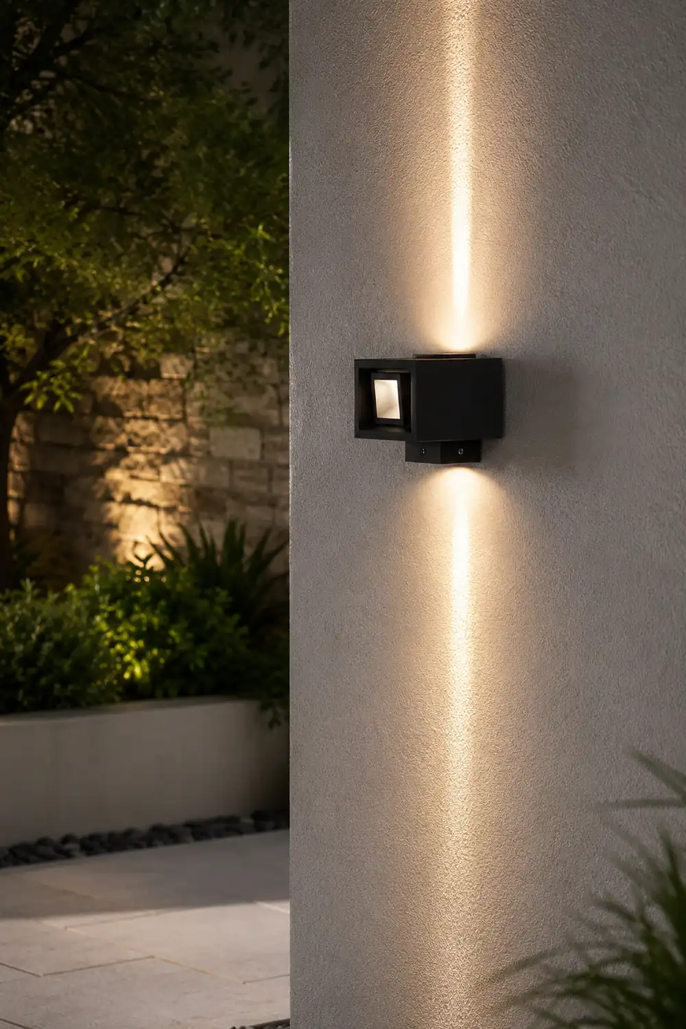 Up Down Lighting LED Outdoor Waterproof Black Modern Wall Washer Light - Lumpaz