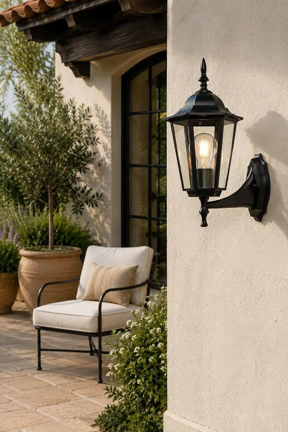 Retro Hexagonal Waterproof European Style Outdoor Wall Lights Wall Lamp - Lumpaz