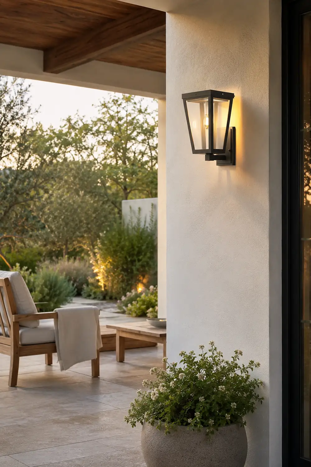 Square Smart Light Control Waterproof LED Solar Outdoor Wall Lights - Lumpaz