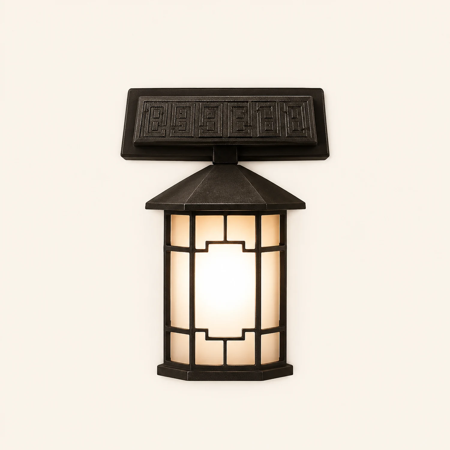 Vintage Waterproof LED Dimmable with Remote Solar Wall Lights Outdoor - Lumpaz