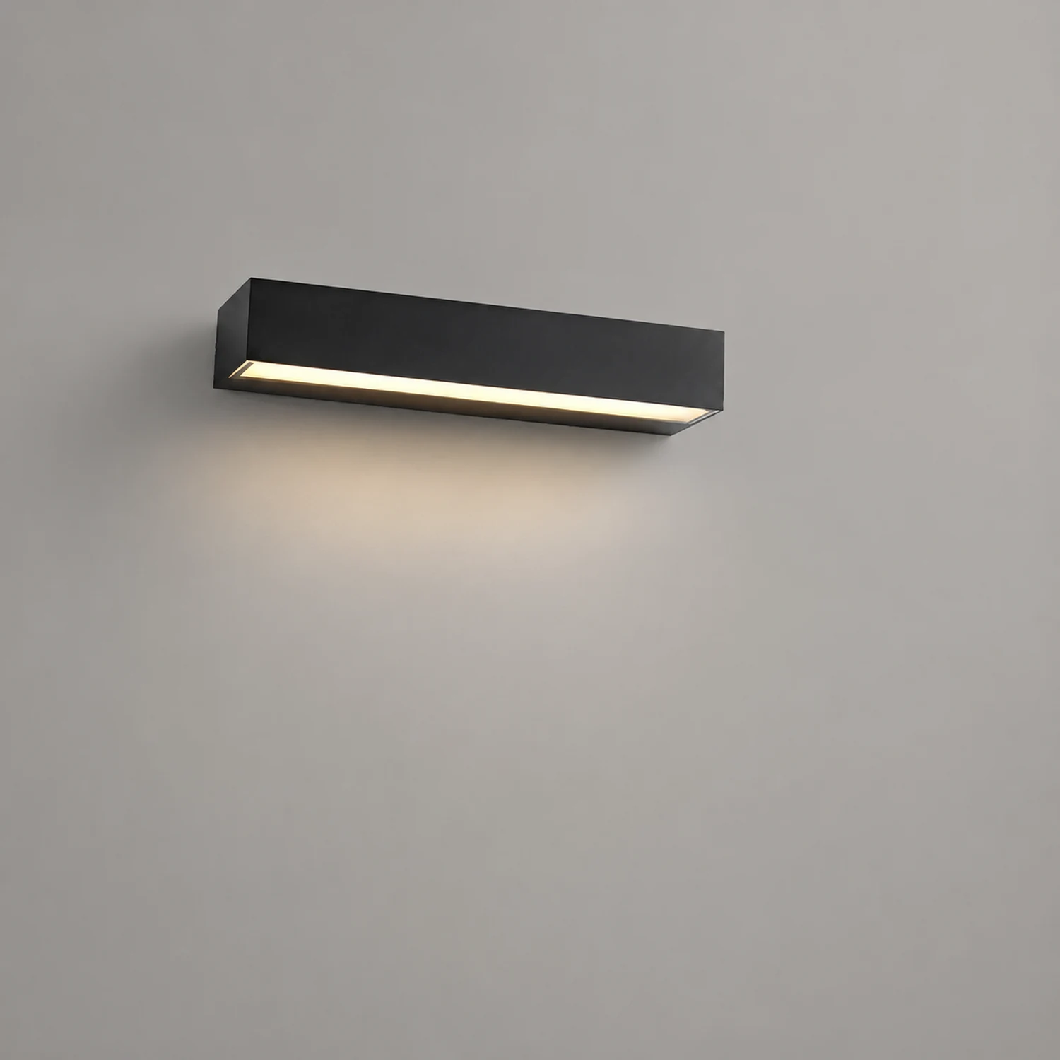 Minimalist Strip Waterproof LED Black Modern Outdoor Wall Washer Light - Lumpaz